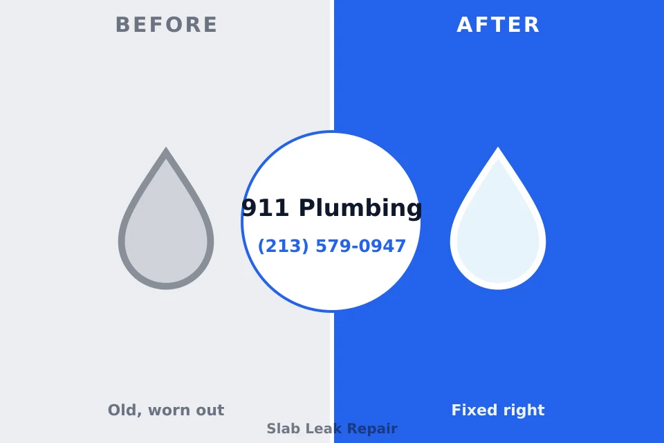 Before and after: plumbing repair Sandoval, IL